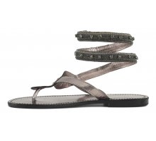 Sconti Fino A - 88% Wrap up hand made embroidered sandal F08171824-0282